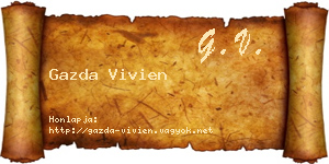 Gazda Vivien névjegykártya