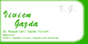 vivien gazda business card